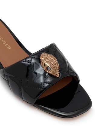 Detail View - Click To Enlarge - KURT GEIGER SHOES - Kensington Patent Leather Slides