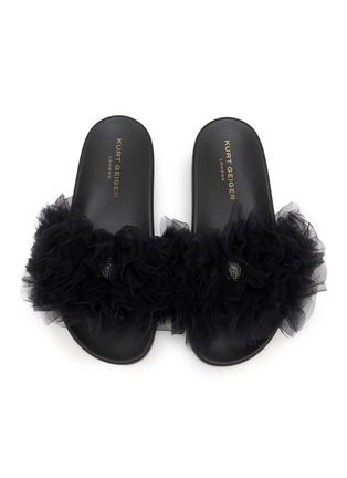 Detail View - Click To Enlarge - KURT GEIGER SHOES - Meena Ruffle Lace Sandals