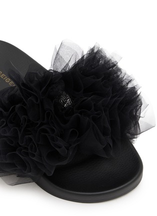 Detail View - Click To Enlarge - KURT GEIGER SHOES - Meena Ruffle Lace Sandals