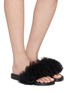 Figure View - Click To Enlarge - KURT GEIGER SHOES - Meena Ruffle Lace Sandals