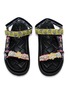 Detail View - Click To Enlarge - KURT GEIGER SHOES - Orson Jacquard Strap Sandals