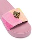 Detail View - Click To Enlarge - KURT GEIGER SHOES - Meena Eagle Platformed Slides