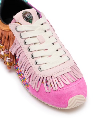 Detail View - Click To Enlarge - KURT GEIGER SHOES - Islington Fringe Suede Women's Sneaker