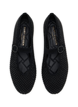 Detail View - Click To Enlarge - KURT GEIGER SHOES - Wavy Mayfair Suede Mary Janes