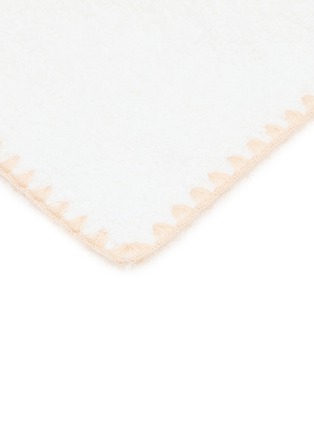 Detail View - Click To Enlarge - MARIAIDA HOME - Cotton Shell Guest Towel — White/Beige