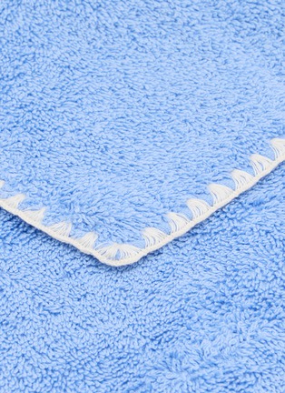 Detail View - Click To Enlarge - MARIAIDA HOME - Cotton Shell Guest Towel — Blue/Cream