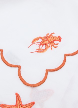 Detail View - Click To Enlarge - MARIAIDA HOME - Sea Creatures Embroidered Tablecloth