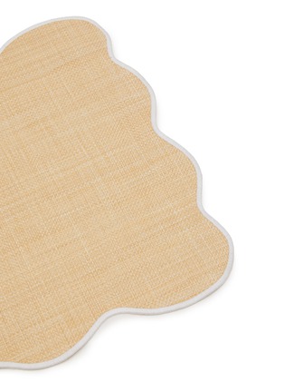 Detail View - Click To Enlarge - MARIAIDA HOME - Palma Raffia Placemat — White