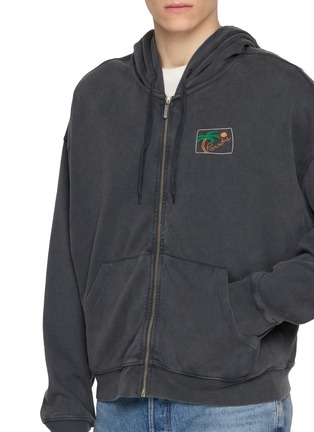  - MAISON LABICHE - Gourgaud Palm Tree Embroidered Zip Up Hoodie