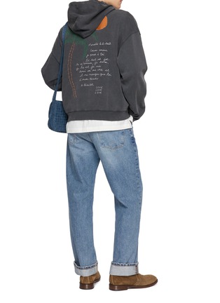 Figure View - Click To Enlarge - MAISON LABICHE - Gourgaud Palm Tree Embroidered Zip Up Hoodie
