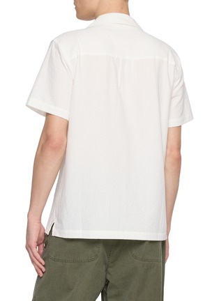 Back View - Click To Enlarge - MAISON LABICHE - Morney Parrots Embroidered Cotton Shirt