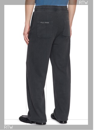 Back View - Click To Enlarge - MAISON LABICHE - Largeau Drawstring Waistband Cotton Jogging Pants