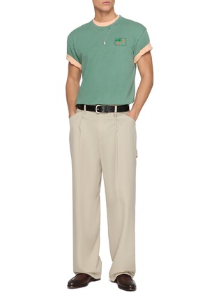 Figure View - Click To Enlarge - MAISON LABICHE - Palm Tree Patureau Cotton T-Shirt