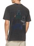Back View - Click To Enlarge - MAISON LABICHE - Man Vs Machine Patureau Cotton T-Shirt