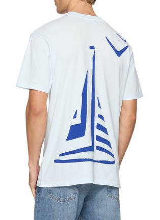 Back View - Click To Enlarge - MAISON LABICHE - Sailor Boat Patureau Cotton T-Shirt