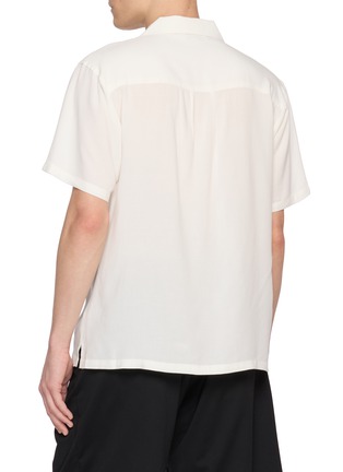 Back View - Click To Enlarge - MAISON LABICHE - Crab Embroidered Open Collar Shirt