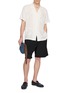Figure View - Click To Enlarge - MAISON LABICHE - Crab Embroidered Open Collar Shirt