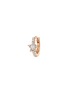 MARIA TASH 18K Rose Gold Diamond Star Eternity Single Hoop Earring