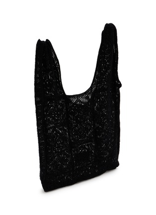 Detail View - Click To Enlarge - Y'S - Lace Knit Tote Bag