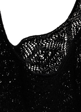 Detail View - Click To Enlarge - Y'S - Lace Knit Tote Bag