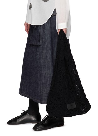 Figure View - Click To Enlarge - Y'S - Lace Knit Tote Bag