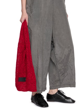 Figure View - Click To Enlarge - Y'S - Combination Cotton Knit Tote Bag
