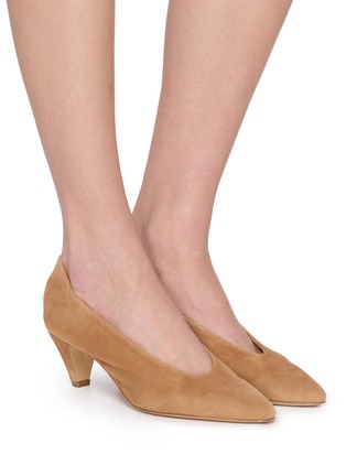 Figure View - Click To Enlarge - EQUIL - Palaia 55 Suede Pumps