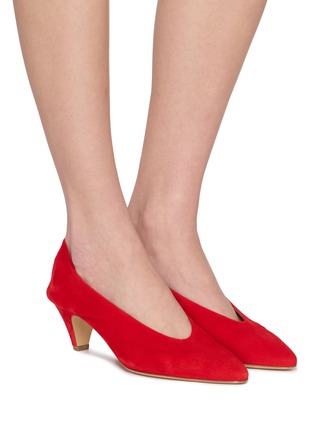 Figure View - Click To Enlarge - EQUIL - Palaia 55 Suede Pumps