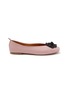 EQUIL Floral Appliqué Leather Glove Flats
