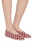 Figure View - Click To Enlarge - EQUIL - Intrecciato Woven Leather Flats