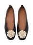 Detail View - Click To Enlarge - EQUIL - Floral Appliqué Leather Glove Flats