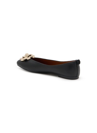  - EQUIL - Floral Appliqué Leather Glove Flats