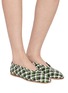 Figure View - Click To Enlarge - EQUIL - Intrecciato Woven Leather Flats