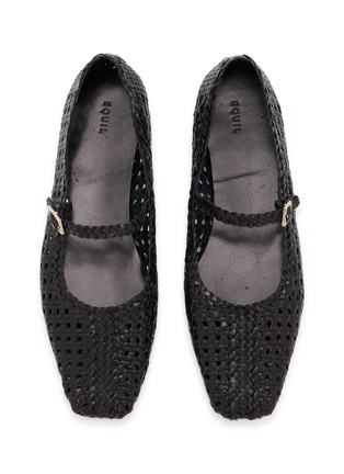 Detail View - Click To Enlarge - EQUIL - Ambra Intrecciato Woven Leather Mary Jane Flats
