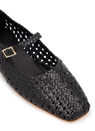 Detail View - Click To Enlarge - EQUIL - Ambra Intrecciato Woven Leather Mary Jane Flats