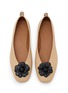 Detail View - Click To Enlarge - EQUIL - Floral Appliqué Leather Glove Flats