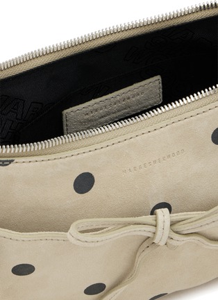 Detail View - Click To Enlarge - MARGESHERWOOD - Ribbon Pochette Suede Handbag