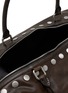 Detail View - Click To Enlarge - MARGESHERWOOD - Dumpling Stud Cracked Leather Handbag