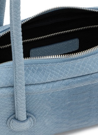 Detail View - Click To Enlarge - MARGESHERWOOD - Soft Boston Python Effect Leather Shoulder Bag