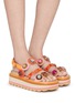 Figure View - Click To Enlarge - KURT GEIGER SHOES - Octavia Slingback Leather Slides