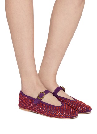 Figure View - Click To Enlarge - KURT GEIGER SHOES - Mayfair Suede Mary Janes