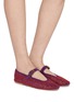 Figure View - Click To Enlarge - KURT GEIGER SHOES - Mayfair Suede Mary Janes