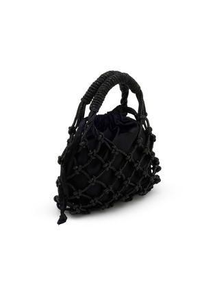 Detail View - Click To Enlarge - KURT GEIGER - Small Macrame Crystal Drawstring Bag