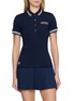 LACOSTE SPORT X Roland Garros Logo Embroidered Contrast Trim Polo Shirt