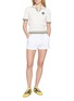 Figure View - Click To Enlarge - LACOSTE SPORT - Contrast Piping Cotton Blend Shorts