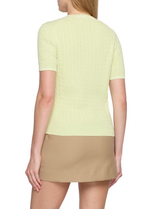 Back View - Click To Enlarge - LACOSTE SPORT - Cable Knit Top