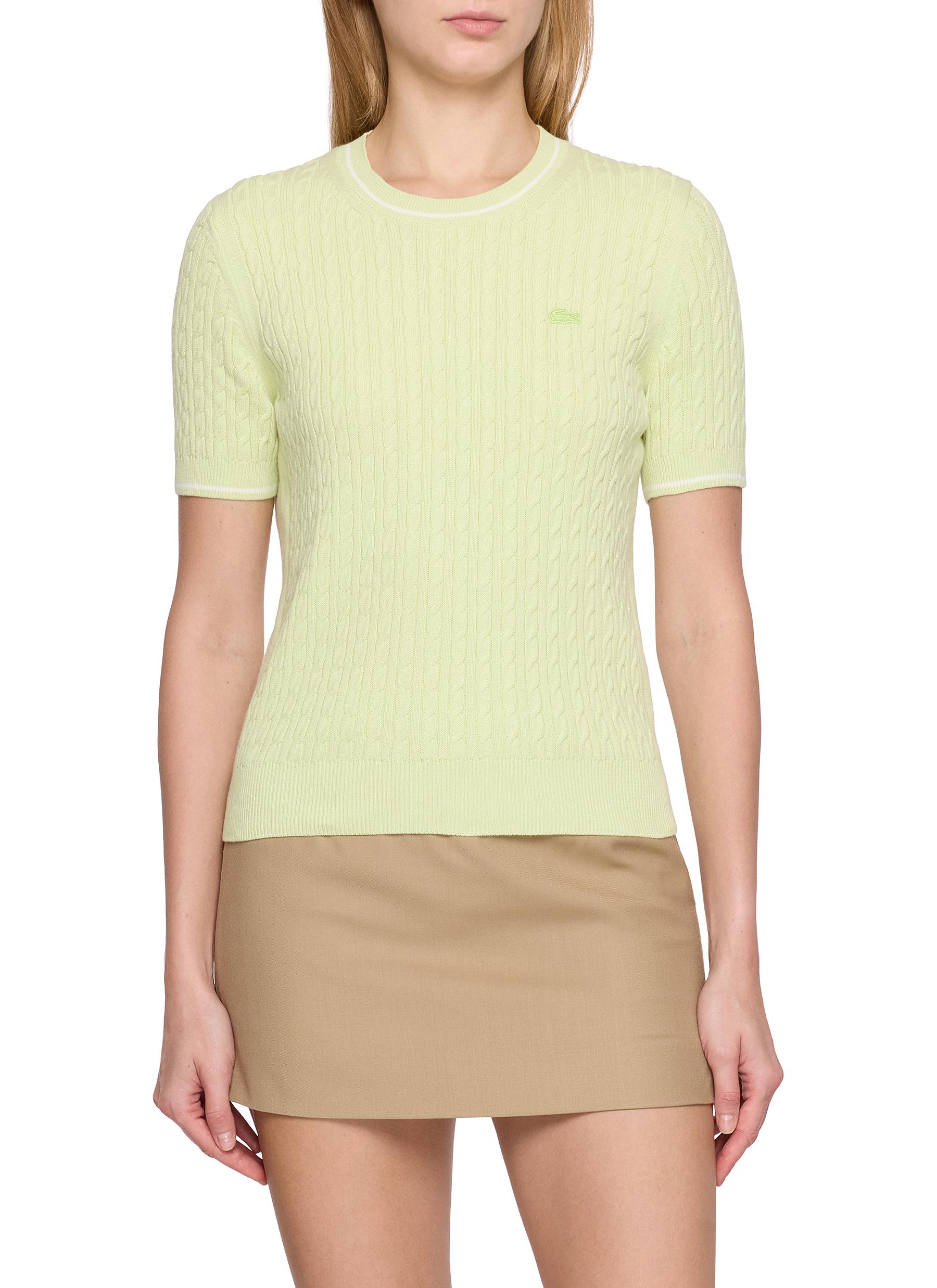 LACOSTE | Cable Knit Top | Women | Lane Crawford