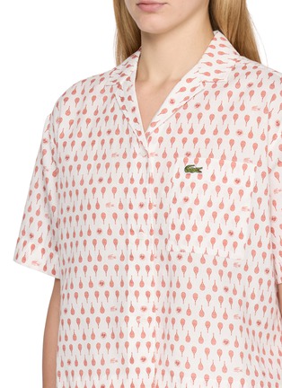  - LACOSTE SPORT - X Roland Garros Short Sleeve Racket Motif Print Shirt