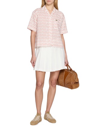 Figure View - Click To Enlarge - LACOSTE SPORT - X Roland Garros Short Sleeve Racket Motif Print Shirt