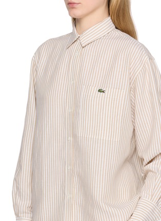  - LACOSTE SPORT - Striped Linen Shirt